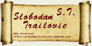 Slobodan Trailović vizit kartica